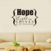 Creative DIY Non-toxic Peel and Stick Hope Light Shines Quote Wallpaper for Home   163203184319